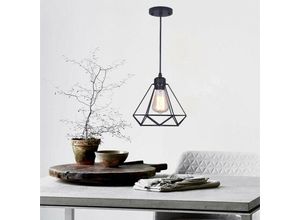9078382099760 - Minkurow - Vintage Metallkäfig Pendelleuchte Deckenbeleuchtung Verstellbare Pendelleuchte für Kücheninsel Schlafzimmer Esszimmer Bar Café Restaurant
