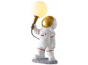 9078382100107 - Minkurow - Oukaning Astronaut Nachttischlampe Tischlampe Harz Nachtlichter G9 x 1 Für Kinderzimmer Wohnzimmer