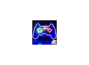 9078382100206 - Neonlichter Joystick-Formen LED-Leuchtreklamen Geschenke für Teenager Schlafzimmer Videospielkonsolen - Minkurow