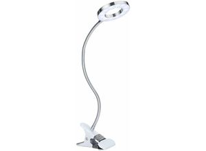 9078382100411 - Minkurow - Clip-Light LED-Schreibtischlampe Klemme Lesetisch Bett mit Adapter Helligkeitssteuerung Augenpflege für Büro und Zuhause 360 °