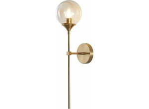 9078382100541 - Minkurow - Kompakte LED-Wandleuchte Moderne einfache Wandleuchte mit goldenem langem Arm für Schlafzimmer Wohnzimmer Café