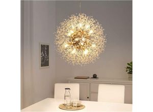 9078382100695 - Minkurow - Runde Form Moderne Led Löwenzahn Sputnik Kronleuchter Feuerwerk Decke Hängeleuchten Für Zuhause Wohnzimmer 8 Köpfe