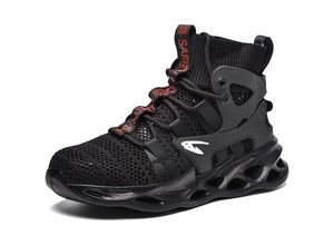 9078382106659 - Sicherheits-Arbeitsschuhe für Damen und Herren Leichte atmungsaktive Arbeitsschuhe mit Stahlkappe Größe 41 Euro Schwarz - Minkurow