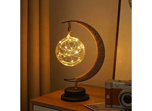 9078382107526 - MINKUROW Enchanted Moon Lamp Sparkling Tree Moon Lamp Magic Galaxy Led Lamp Kids Moon Night Light Desk Lamp Bedroom Home Decor Hanging Floating Moon