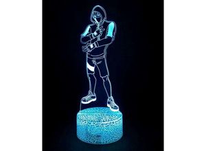 9078382107618 - Minkurow - Kindergeburtstagsgeschenke Hautmodell 3D-Illusionslampe Battle Royale Dekoration Nachtlichter Figur Tischlampen