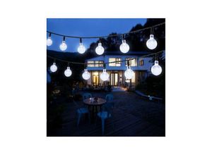 9078382107809 - Solar Lichterkette Kristallkugel Lichterkette Dekoration (50 weiße LEDs) - Minkurow