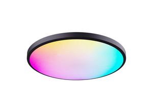 9078382201965 - Minkurow - 24 w Umgebungslicht Tuya Wifi Smart LED-Deckenleuchte mit Fernbedienung Ø30 dimmbare Deckenleuchte 3000 K-6500 k und RGB-Farben