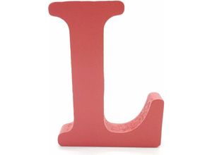 9078382259256 - Minkurow - Holzbuchstaben (l) rot 1 Stück 10 cm a-z diy englisches Alphabet Basteln Ornamente für Zuhause Hochzeit Geburtstag Party