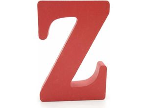 9078382259393 - Holzbuchstaben (Z) rot 1 Stück 10 cm AZ DIY englisches Alphabet Basteln Ornamente für Zuhause Hochzeit Geburtstag Party Dekoration