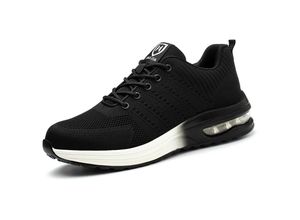 9078382309357 - Rhafayre - Sicherheitsschuhe Herren Damen Leicht Sicherheits-Basketball Bequem Rutschfest Atmungsaktive Arbeitsschuhe Schwarz (Weiße Sohle) Taille 9078382309357 - Rhafayre - Sicherheitsschuhe Herren Damen Leicht Sicherheits-Basketball Bequem Rutschfest Atmungsaktive Arbeitsschuhe Schwarz (Weiße Sohle) Taille