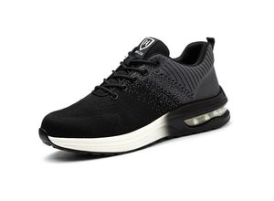 9078382309456 - Rhafayre - Sicherheitsschuhe leichter Sicherheits-Sneaker für Herren Bequeme Rutschfeste Atmungsaktive Arbeitsschuhe Grau Taille 39