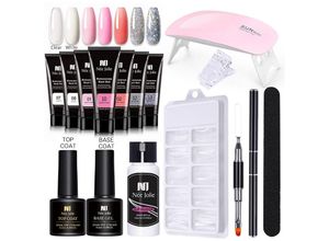 9078382312951 - Lycxames - Nagelverlängerungs-Sets Maniküre-Gel-Builder-Basis-Überlack-Nägel-Starter-Set Polygel-Nagel-Set Nagel-Builder-Gel-Set