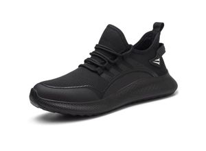 9078382313538 - Sicherheitsschuhe Herren Leichte Atmungsaktive Sicherheits-Sneaker Stahlkappe Damen Rutschfeste Arbeitsschuhe (Schwarz eu 36) - Lycxames