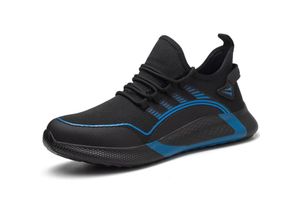 9078382313910 - Lycxames - Sicherheitsschuhe Herren Damen leicht bequem rutschfest Sicherheits-Sneaker Arbeitsschuhe mit Stahlkappe Schutzschuh (blau eu 44)