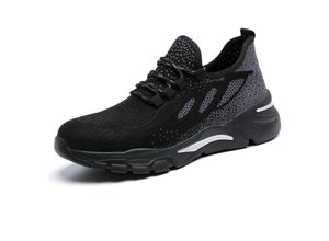 9078382314832 - LYCXAMES Sicherheitsschuhe Herren Damen leicht Sicherheits-Sneaker Stahlkappe SRC rutschfest für Küche Arbeitsschuhe atmungsaktiv weich (EU