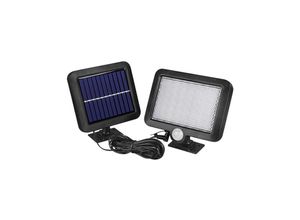 9078382337947 - Rhafayre - 56 led 56 LED-Solarleuchte für den Außenbereich mit Bewegungsmelder IP65 wasserdichtes LED-Flutlicht Solar-Sicherheitswandleuchte mit 5