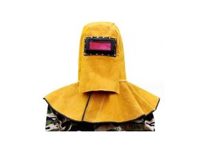9078382374331 - Lycxames - Schweißhelm aus Leder atmungsaktive Schutzmaske Schweißmaske mit farbwechselnden Gläsern und Nackenschutz 9078382374331 - Lycxames - Schweißhelm aus Leder atmungsaktive Schutzmaske Schweißmaske mit farbwechselnden Gläsern und Nackenschutz