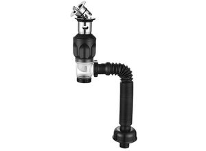 9078382375895 - LYCXAMES Universelles Waschbecken-Siphon-Set Waschbecken-Siphon-Ablaufsystem Waschbecken-Abfluss-Abtropfgerät Insekten und Gerüche 38–50 cm