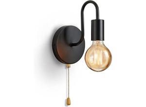 9088340734954 - Vintage-Wandleuchte E27-Standardfassung Innenwandleuchten industrielle Retro-Metalllampe mit Schalter für Wohnzimmer Schlafzimmer industrielle