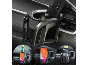 9088340737863 - Memkey - Auto-Getränkehalter 2-in-1-Auto-Handyhalter Getränkebecher Becherhalter für automatisch verstellbarer Flaschenhalter Dosenhalter für