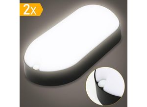 9093162098764 - Luminaire pour locaux humides IP54 15W led Lampe Plafonniers Pour garage cave atelier atelier atelier 2x - Swanew