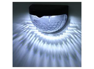 9093563068991 - Led Solar Wandleuchte IP65 Wasserdichte Solarlampen Außenzaun Solarleuchten Beleuchtung Dekoration für Garten Garage Balkon Wand Treppe Weg