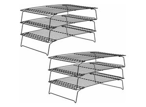 9093563150986 - Lycxames - 2er-Pack stapelbarer Kuchenkühlständer mit 3 Etagen 25 x 40 cm