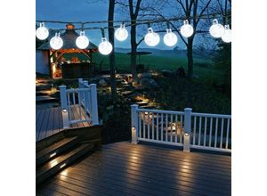 9093563151433 - Solar-Gartenleuchten für den Außenbereich 50 LEDs 8 Modi Innen- Außen-Solarleuchten für Garten Terrasse Hof Zuhause Party Hochzeit Festival