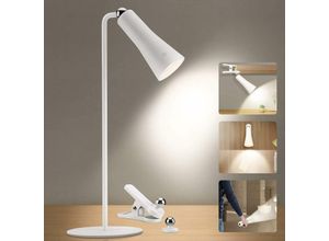 9093563152133 - Tageslicht-Schreibtischlampe [3-in-1] LED-Schreibtischlampe 3-stufige Helligkeit einstellbar und Touch-Steuerung 3 w 4000 k natürliches Weiß