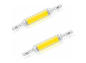 9098922802025 - CCYKXA 2er-Pack R7S 10 W 78 mm LED-Leuchtmittel dimmbar Kaltweiß 6000–6500 K 100 W Halogen-J78-Ersatz doppelendiges R7S-Sockelrohr 360