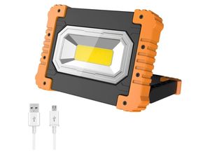 9098922911420 - CCYKXA LED wiederaufladbarer Baustrahler tragbares USB-Arbeitslicht wasserdicht für Baustelle Garage Werkstatt Camping Garage Angeln Wandern