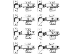 9098922943834 - CCYKXA 8er-Pack Küchenschrankscharniere Schlafzimmer-Esszimmerschrankscharniere Soft-Close-Falttürscharniere mit Schrauben