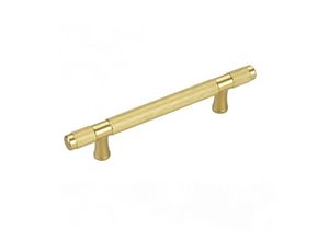 9098922958913 - CCYKXA 1 Satz goldene gerändelte Schrankgriffe – 128 mm Lochabstand (180 mm Länge) – goldene Küchenschrankgriffe