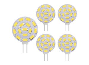 9105333893341 - G4 25 W LED-Leuchtmittel entspricht 20–25 W Halogenlampen G4-Sockel AC DC 12 V 300 LM Einbaubeleuchtung Schienenbeleuchtung Weiß (6000 K 5