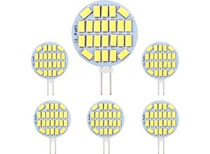 9105333893457 - Memkey - G4 led 3 w AC12–24 v 300 lm Kaltweiß 6000 k 24 x 5730 smd 30 w Halogenlampen-Äquivalent nicht dimmbar runde G4-LED-Glühbirne für