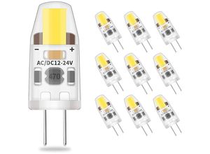 9105333893488 - Memkey - LED-G4-Glühbirnen dimmbar kaltweiß 2 w entspricht 20 w Halogenlampe 200 lm kein Flimmern energiesparende Glühbirne ac dc 12 V–24 v