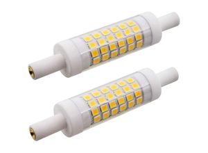 9105333893822 - 2 R7S LED-Leuchtmittel 78 mm 5W 15 x 78 mm warmweiß 3000K 22000V [Energieklasse a+]