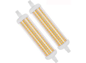 9105333893846 - 2er-Pack R7s 118 mm LED-Leuchtmittel dimmbar Warmweiß 3000 k 20 w entspricht 100 w ac 230 v 2000 lm J-Typ 180°