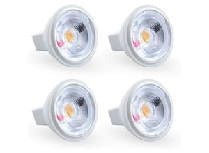 9105333893945 - Aougo - 3 w MR11 GU4 LED-Lampe warmweiß 3000 k ac dc 12 v entspricht 35 w Halogenlampe perfekt für Zuhause Büro Geschäft Supermarkt Bars