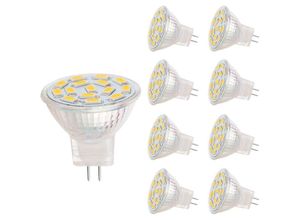 9105333893983 - Aougo - MR11 LED-Lampen GU40-Sockel 3 w passende 20–30 w Halogenlampen 12 v ac dc 350 lm 120° Strahler Schienenbeleuchtung Warmweiß (3000 k