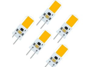 9105333894140 - Memkey - G635 LED-Glühbirne GY635 led 2 w 12 v hohe Helligkeit entspricht 20 Watt Halogenlampe Warmweiß 3000 k (5er-Pack)