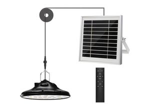 9105333899480 - Memkey - 100 LEDs 1200 lm Outdoor-Solarlampe 3 Modi Solar-Hängelampe verstellbares Solarpanel 4 Helligkeiten mit Fernbedienung IP66 wasserdichte