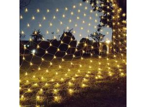 9105333907369 - Netz-Lichterkette 200 LED-Netzlichter 3 m x 2 m 8 Energiemodi wasserdicht dimmbar für Schlafzimmer Weihnachten Hochzeit Party Hausgarten