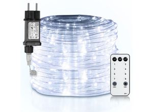 9114680719952 - Led Lichterschlauch Außen Innen Hochzeit Dekor Lichterkette Lichtschlauch Lampe Kaltweiß 20m - Kaltweiß - Tolletour