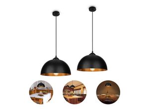 9114680757688 - Hengda - swanew 2x Suspension Luminaire Lampe suspendue Abat-jour Cuisine Design Lampe suspendue