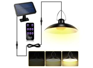 9114680759347 - Led Solarleuchte Gartenleuchte Solarleuchten Außen IP65 Landschaftslampe Warmweiß - Schwarz