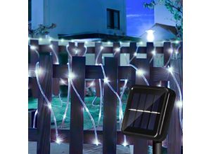 9114680990016 - Hengda - TolleTour 22 m Solar Lichterkette Lichtschlauch led Lichterkette 8 Lichtmodi Party Garten Innen Außen Deko Weihnachtsbeleuchtung - Kaltweiß