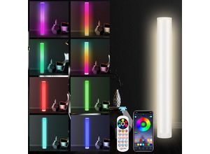 9114680996421 - Hengda - led Stehleuchte Lichtsäule Stehlampe 6W104cm rgb Standleuchte Dimmbar Atmosphäre Lampe Eck Standleuchte Fernbedienung