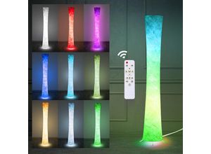 9114680997725 - Hengda - led Stehleuchte Lichtsäule Stehlampe 7W156cm rgb Standleuchte Dimmbar Atmosphäre Lampe Eck Standleuchte Fernbedienung - rgb