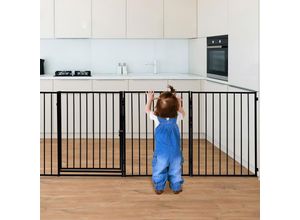 9114681090142 - Swanew - Barrière de sécurité enfant 305 cm Barrière Pare Feu Grille de protection métal pliable avec porte inclus 9114681090142 - Swanew - Barrière de sécurité enfant 305 cm Barrière Pare Feu Grille de protection métal pliable avec porte inclus
